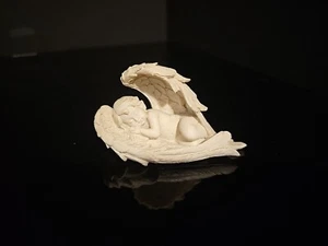schlafender Engel, kleine Figur 5cm x 5,5cm - Bild 1 von 4
