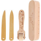 4Pcs Tailors Clapper Set Beech Wood Seam Presser Tool Sewing Quilting Tools Kit: