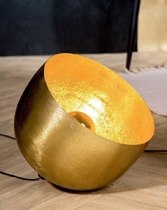 53235 Bodenleuchte Meteo Goldfarben Durchmesser 35cm Metall - Bild 1 von 1