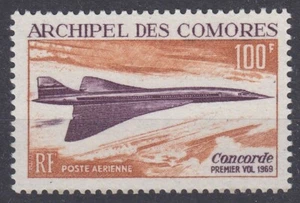 BRIEFMARKE KOMOREN LUFTPOST CONCORDE NR. 29 NEU ** GUMMI OHNE SCHARNIER - Bild 1 von 2