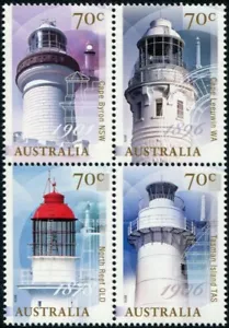 2015 Australia 100 Years Of Lighthouses Block Of 4 Mint Never Hinged, Clean - Bild 1 von 1
