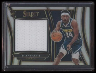 2023-24 Panini Select #RJS-PK Jalen Pickett Silver Prizm Jumbo Rookie Swatches - Image 1 of 2