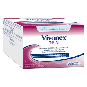 Nestle Vivonex T.E.N Oral Supplement Unflavored 2.84 oz Packet 60 Ct - Picture 1 of 6