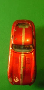 Seltener Vintage by Marx Jaguar #3 Magenta Rennwagen Hongkong Druckguss Spielzeugauto - Bild 1 von 7