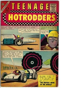 1964 Teenage Hotrodders #10. Drag racing, hot rods. Vintage hot rod comic book. - Imagen 1 de 1