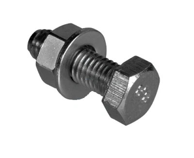 DIRECT CHANNEL Set - M10 x 25mm Hex Bolt, Nut & Washer (Galvanised) x 100 Quantity