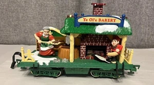 Vintage New Bright Holiday Express GREEN ROOF Ye Ol'e BAKERY train car Dillards - Picture 1 of 18