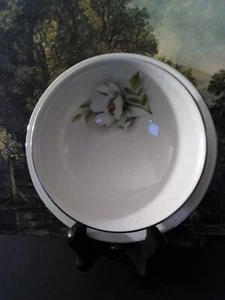 Nancy Prentiss China IVORY ROSE Gravy Boat w/Attached Underplate  - Picture 1 of 4