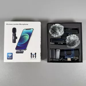 Microfoni Wireless Lavalier Doppio per Dispositivi USB-C | Microfono da Bavero Clip-On - Foto 1 di 13