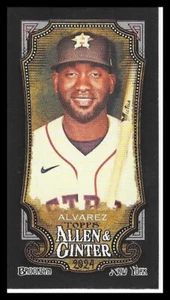 2024 Topps Allen & Ginter #83 Yordan Alvarez Mini Black Border - Picture 1 of 2