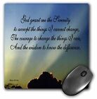 3dRose The Serenity Prayer MousePad