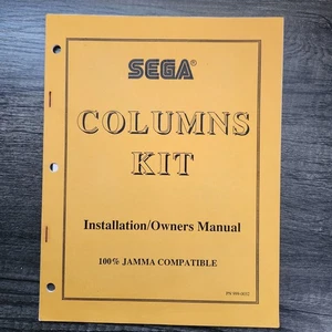 Kit Columnas SEGA Original Vertical Arcade Videojuego Manual - Imagen 1 de 8