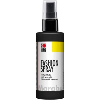 Marabu 17190050073 - Fashion Spray schwarz 100 ml, Textilsprühfarbe - Bild 1 von 4