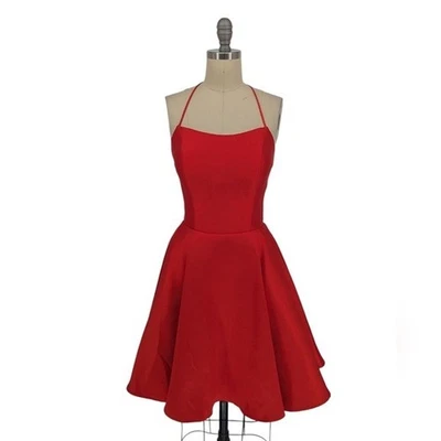 01292 Mini Vestido Alyce Paris Calce Acampanado Rojo Talla 4 Baile de graduación Boda Noche Formal Foto 1 de 4