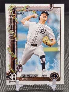 Jackson Jobe 2025 Topps Holiday-Rookie Holiday Back Variation SP #H160 Tigers - Bild 1 von 2