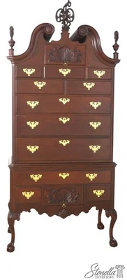 70847: BAKER Colonial Williamsburg Collection Chippendale Caoba Highboy Foto 1 de 4