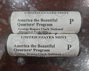 2017-P George Rogers Clark ATB Quarter Rolls (2) - Picture 1 of 3