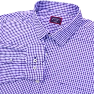 Camisa de rendimiento UNTUCKit Boudriotte para hombre 2XL azul a cuadros LS nailon elástica - Imagen 1 de 11
