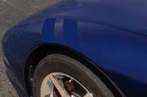 Rayas de hachís de guardabarros azules estilo Grand Sport de 2 piezas para Corvette C5 1997-04 - Imagen 1 de 1