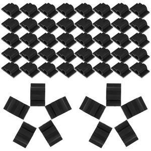 50 Pcs Linecard Klemmen Kabelclips Selbstklebende Kabelmanagement-Clips - Bild 1 von 12