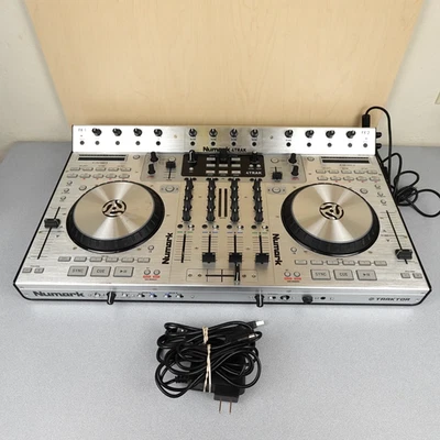 Numark 4trak DJ 4 Deck System Traktor Unit Missing 2 Knobs Good - Image 1 of 4