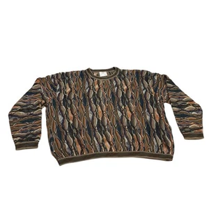 Coogi 3D Strick Pullover Mehrfarbig Gr. XL Vintage 80er Hip Hop Bunt - Bild 1 von 10