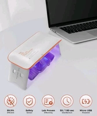 NUEVO SELLADO SUNUV 59S Portátil UVC LED Mini Esterilizador Teléfono Cepillo de Dientes Desinfectar Foto 1 de 4