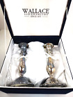 Baroque by Wallace Candlesticks Older Silverplate 9.25' - set of 2 - discounted