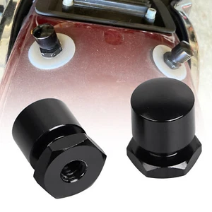 Black Rear Fender Solo Seat Mounting Nuts For Harley Heritage Softail Road King - Picture 1 of 10