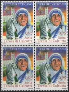 VATICAN CITY 2016 SCOTT NH 1628 CANONIZATION MOTHER TERESA BLOCK 4 - FreeUSAShip - Picture 1 of 1