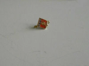 Vintage LYON Familienwappen Wappen Pin Löwe Fleur de Lis - Bild 1 von 3