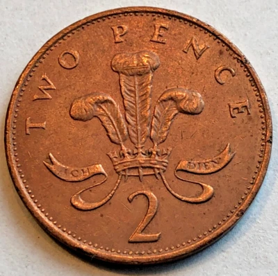 Moneda de dos peniques 1986 Gran Bretaña Reino Unido - ¡Bonita moneda mundial!!! GB UK Inglaterra Foto 1 de 2