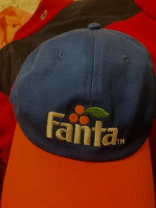 Cappello unisex uomo FANTA ARANCIONE blu ricamato regolabile berretto coca cola soda pop - Foto 1 di 3