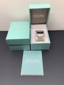 Women’s Ecclissi Sterling Silver Watch 4 Strand Chain Band #33612 New - Picture 1 of 10