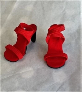 RED Strappy 1950's Style Doll Shoes Heels For 20" Cissy & Miss Revlon - Picture 1 of 1