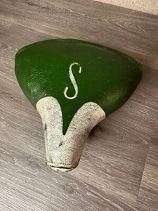 Vintage Schwinn Messinger Bike Seat Cruiser Made in USA Springer Saddle Green - Picture 1 of 8