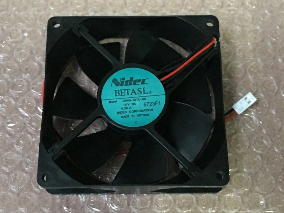 Nidec Axial Flow Fan D09A-12TU 03 12V 0.2A 2pin Server Cooling Fan Fast Shipping - Image 1 of 4
