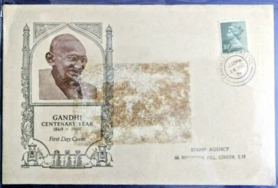 154. DAVAAR ISLANDS 1974 STAMP GANDHI CENTENERY YEAR FDC - Image 1 of 3