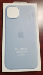 GENUINE Apple Case w/ Magsafe iPhone 15 Plus 6.7" - Light Blue - Photo 1 sur 3