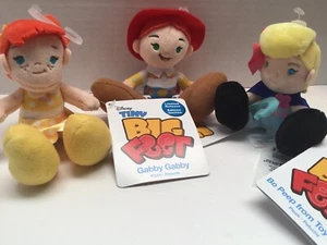 DISNEY STORE TINY BIG FEET PLUSH TOY STORY Jessie ~ Bo Peep ~ Gabby 4" H #3 NWT - Picture 1 of 11