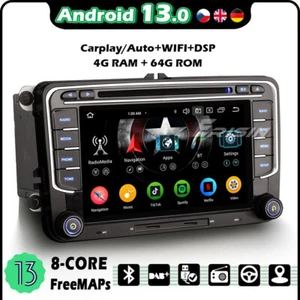 Android 13 Navi Autoradio CD GPS Für VW Passat B6 Golf 5/6 Tiguan Sharan Polo T5 - Bild 1 von 15