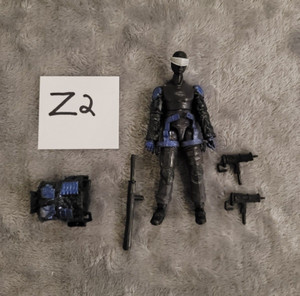 Snake Eyes V68 50th G.I. JOE COBRA 25th Anniversary LOOSE Complete Z2