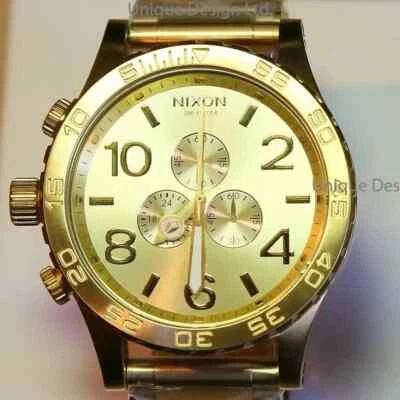 NUEVO RELOJ NIXON para hombre 51-30 ORO CRONO A083502 para hombre mujer ¡REGALO ENVÍO RÁPIDO! BONITO Foto 1 de 4