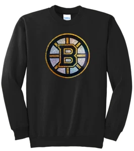 Women's Boston Bruins Ladies Bling Shirt Sweatshirt Sweat (Size S-4XL) - Picture 1 of 1