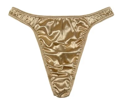 Second Skin Satin Thong Beige S - Image 1 of 2