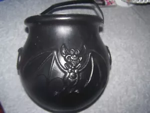 Vintage Halloween General Schaum Hexe KESSEL Fledermaus Blasform Süßigkeiteneimer Eimer - Bild 1 von 3