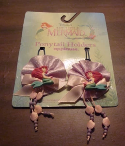 Vintage Applause Disney's Llittle Mermaid Ariel Ponytail Holders on card - Picture 1 of 3