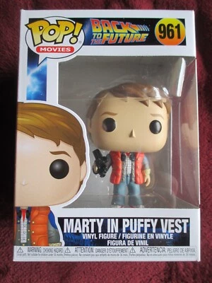 POP  FUNKO  961  MARTY IN PUFFY VEST  MOVIES  BACK  to the FUTURE figurine - Photo 1/4