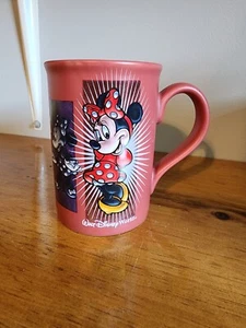Vintage Walp Disney World Minnie Mouse Coffee Mug Pink - Picture 1 of 6
