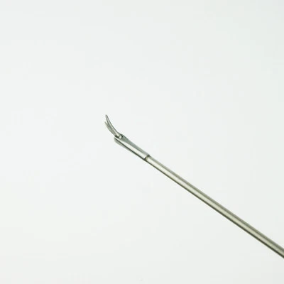 micro laryngeal operating scissors right curved head - Image 1 of 3
